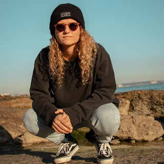 Black Waffle Beanie - Its Okay