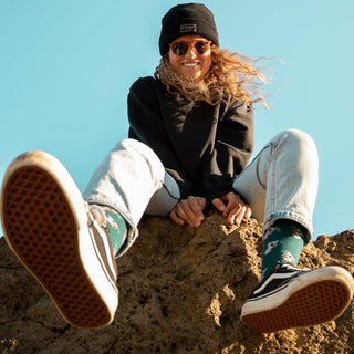 Black Waffle Beanie - Its Okay